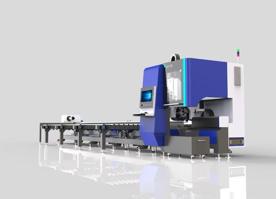 acheter Machine de découpe au laser de tubes en acier inoxydable, machine de découpe au laser de tubes métalliques 3000W fabrication en ligne